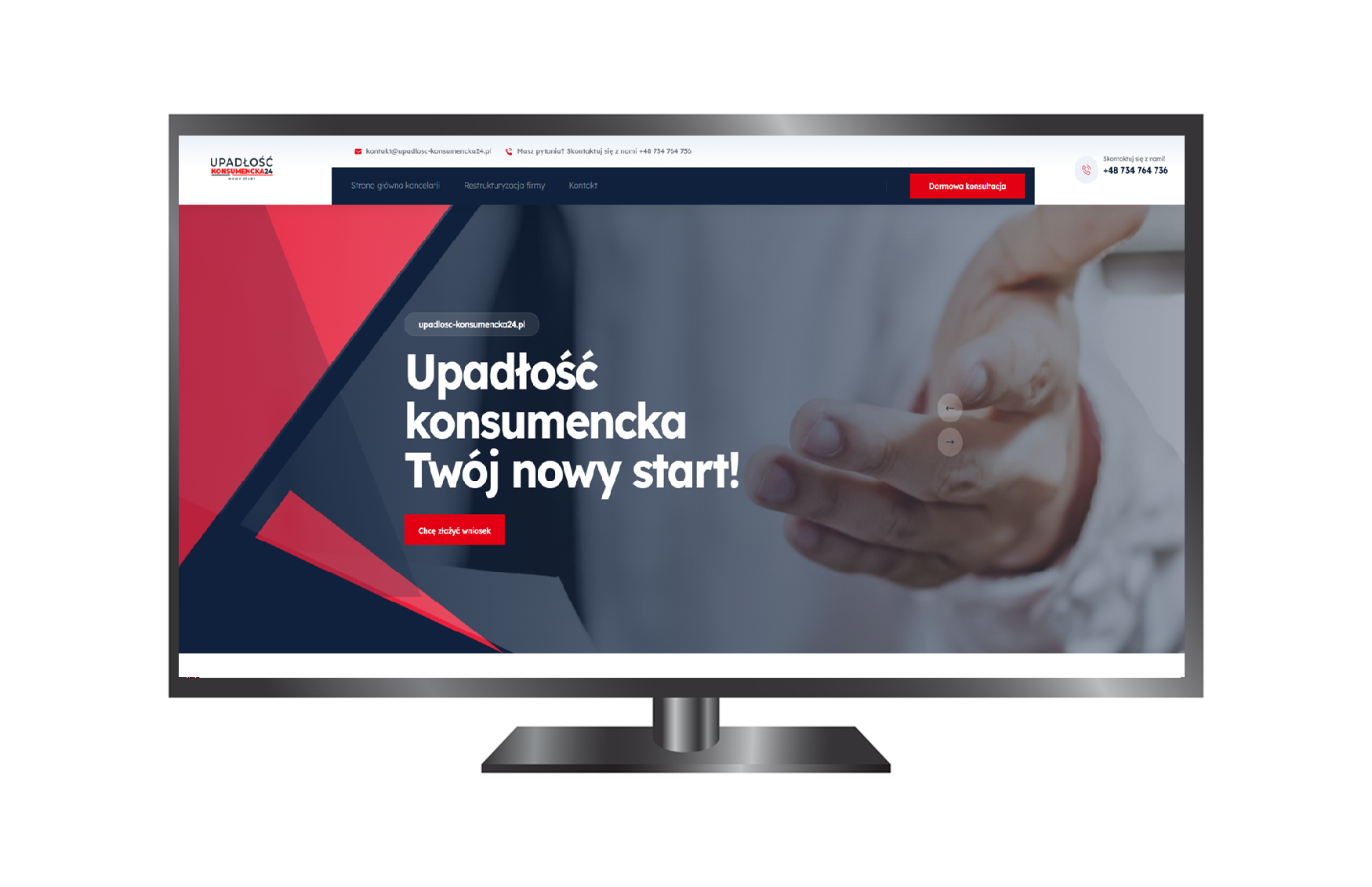 Realizacja strony internetowej dla upadlosc-konsumencka24.pl